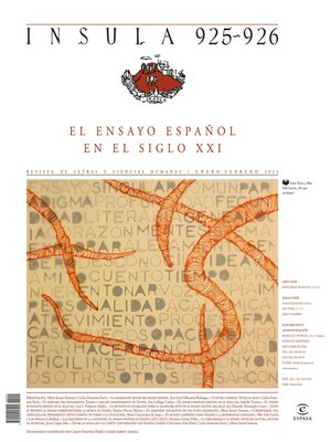 cover image of El ensayo español en el siglo XXI (Ínsula n° 925-26, enero y febrero de 2024)